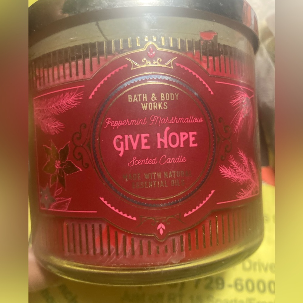 Bbw “give warmth” peppermint marshmallow